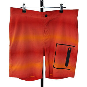 Mack Weldon Mens Board Shorts Size 33/34 Orange  Swim Athletic Unlined Pockets